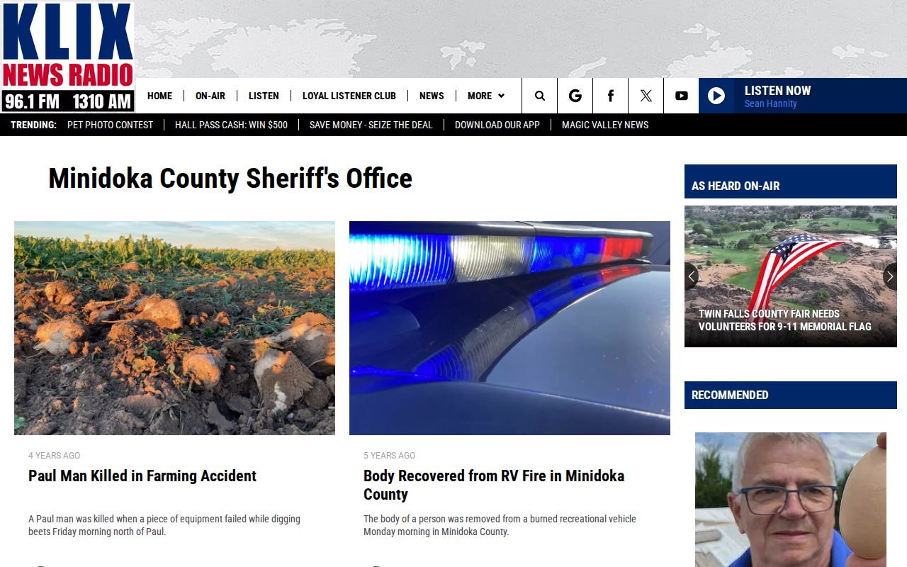 KLIX Minidoka County Sheriff's Office crime news tag